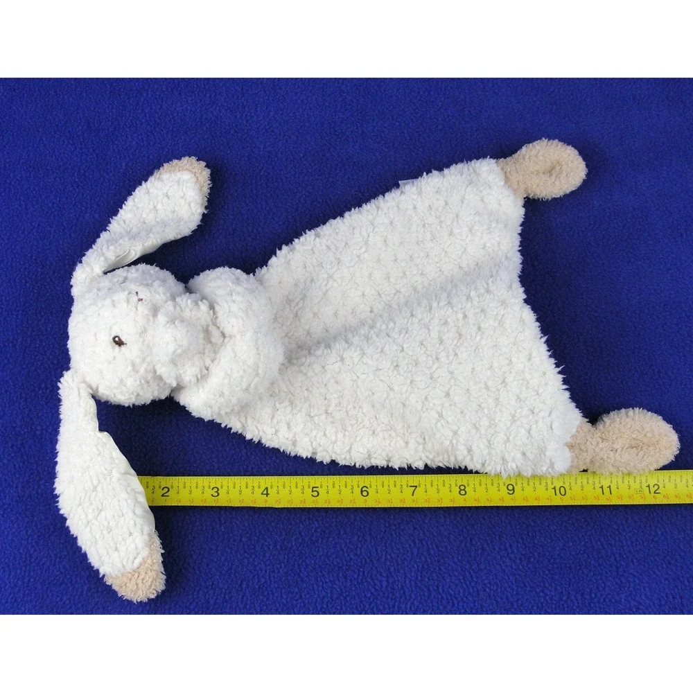 Mary Meyer Oatmeal Bunny Security Blanket Lovey Baby Satin Ears Nubby Cream 12